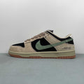 Nike Dunk Low Sneakers - Beige, Black & Sage Green  HJ0367-200