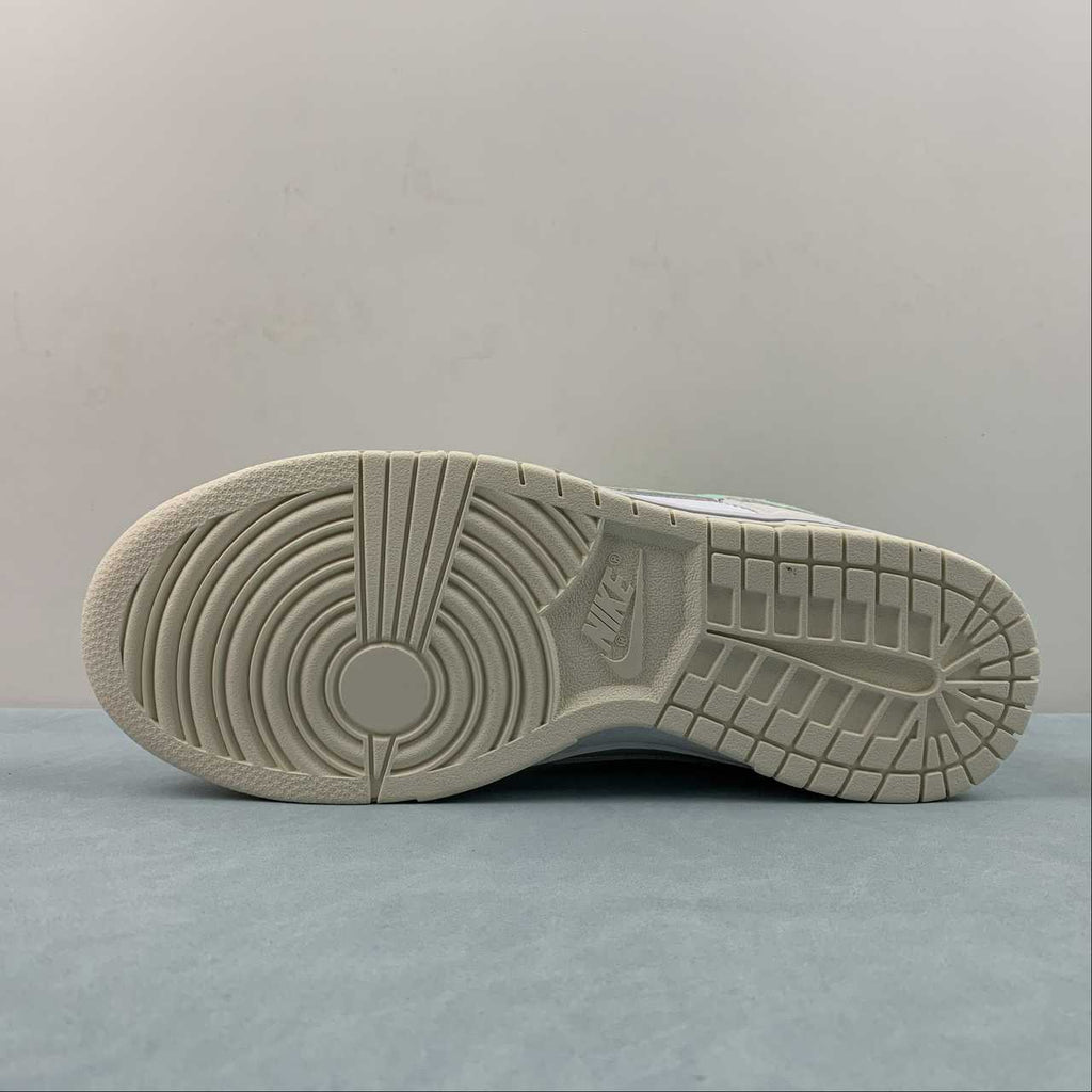 Nike Dunk Low Sneakers – White, Grey & Pale Yellow   FN6881-100