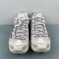 HOKA Trail-Inspired Sneakers – Light Gray & Cream