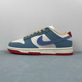 Nike Dunk Low Sneakers - Blue, Cream & Red  HJ9112-110