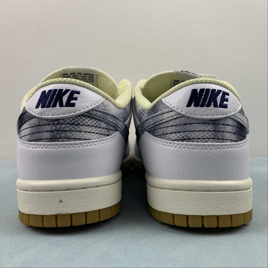 Nike Dunk Low Sneakers – White, Grey & Pale Yellow   FN6881-100