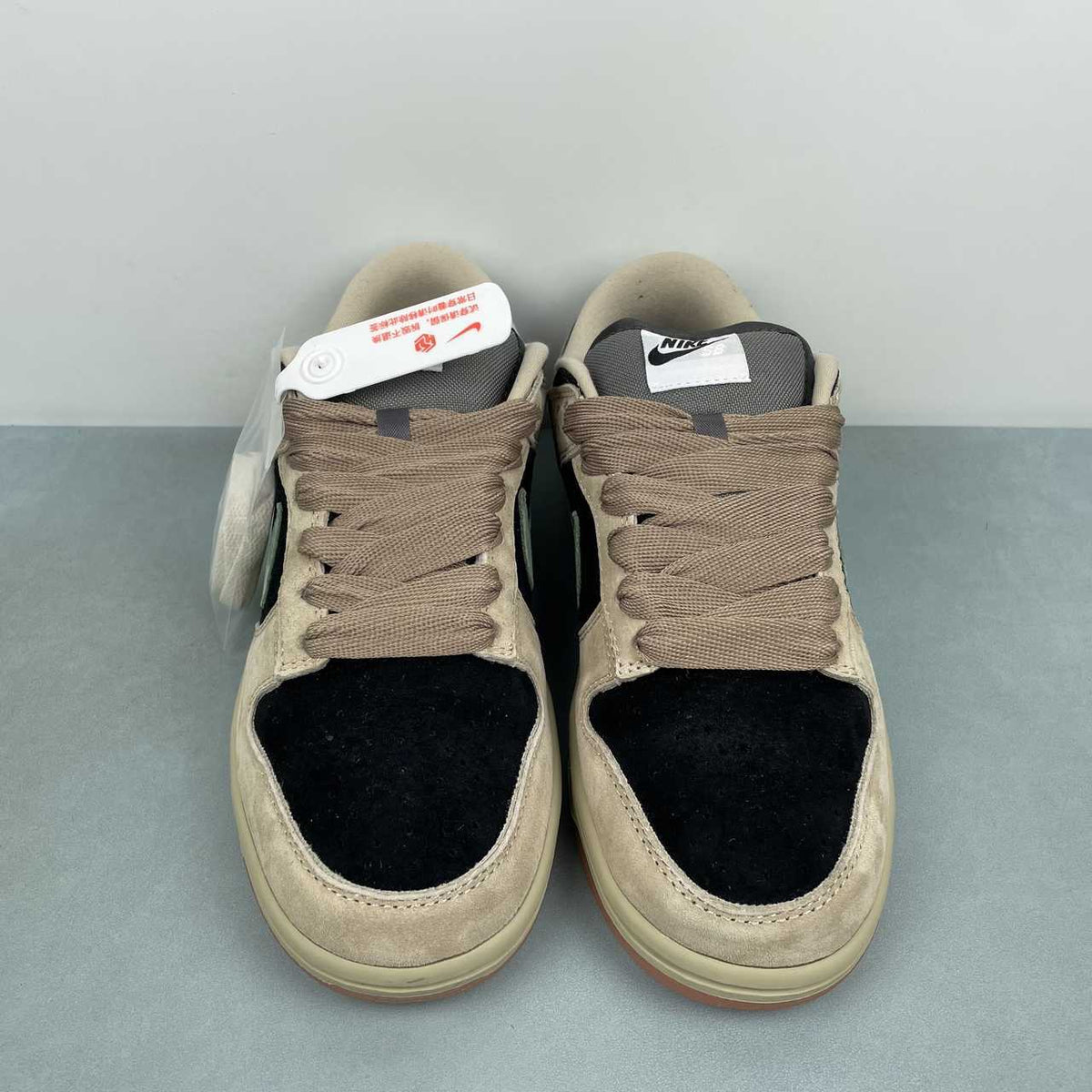 Nike Dunk Low Sneakers - Beige, Black & Sage Green  HJ0367-200