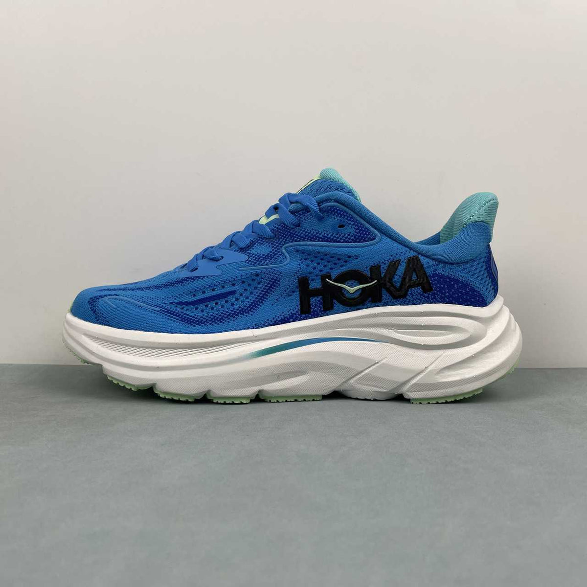 HOKA Clifton 10 Sneakers – Blue & Mint